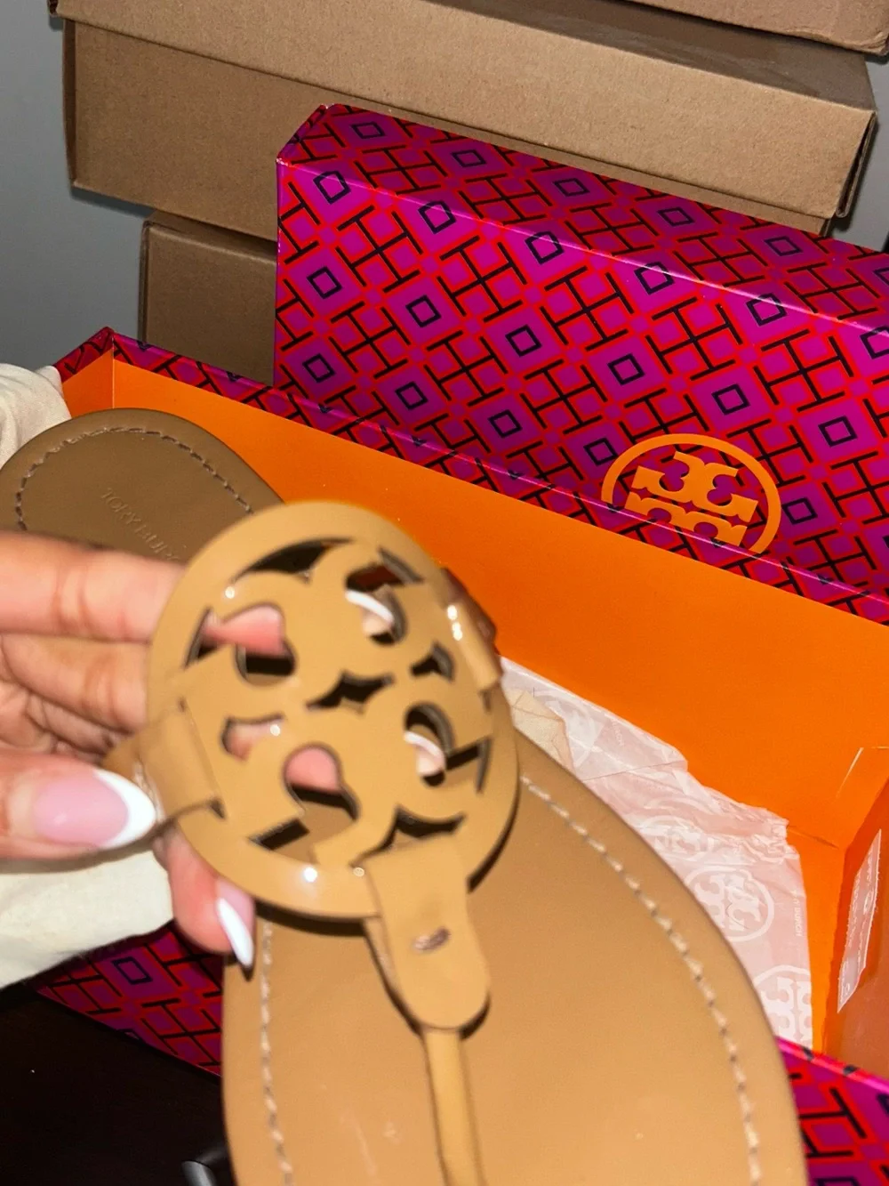 Women’s Tory Burch Logo Thong Sandals